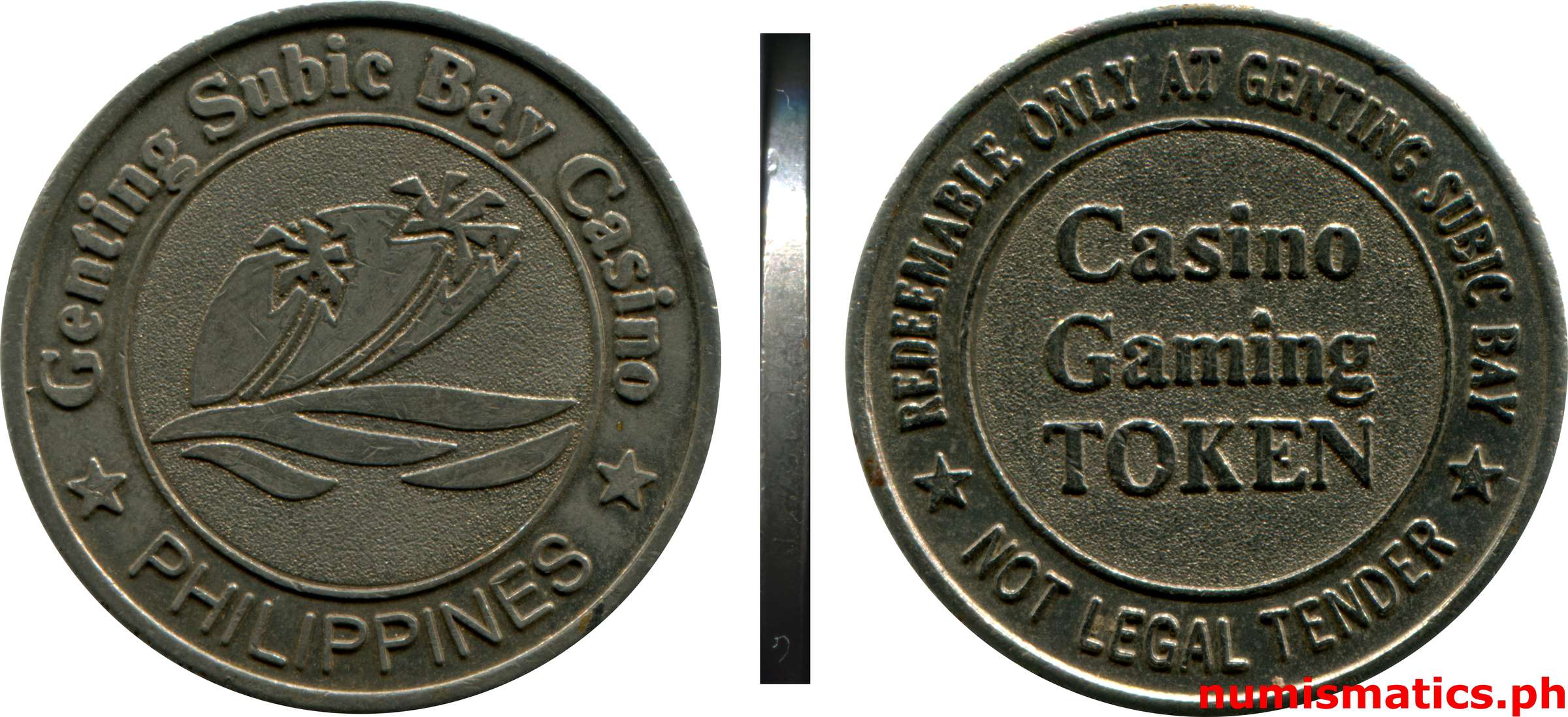 Genting Subic Bay Casino Gaming Token Plain