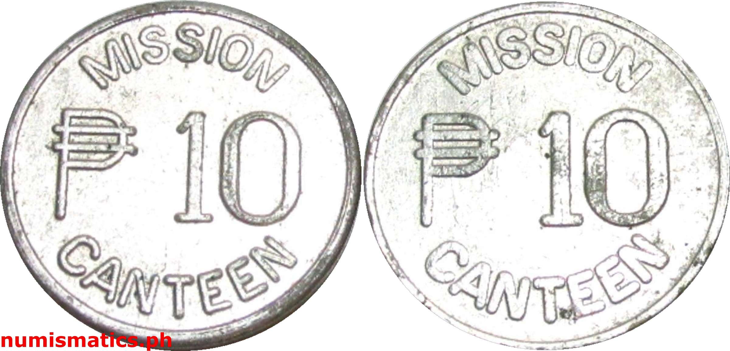 10 Pesos Mission Canteen Token