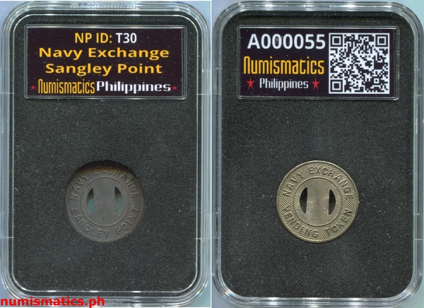 Navy Exchange Sangley Point Vending Token A000055 Slab