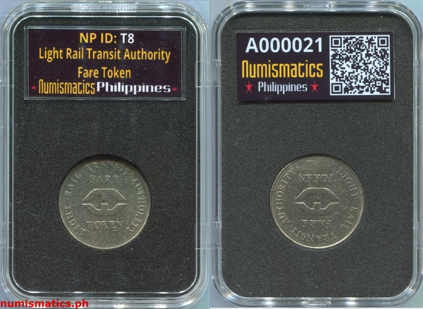 Light Rail Transit Authority Fare Token A000021 Slab